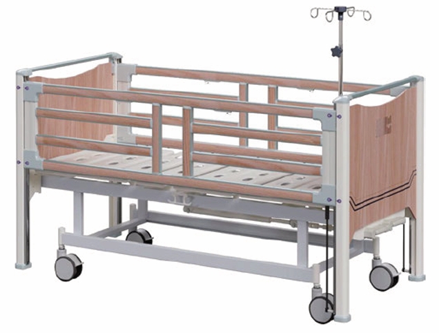 Pat Pediatric Manual cu 2 Funcții – Reglaj Spătar și Picioare, cu Balustrade Aluminiu